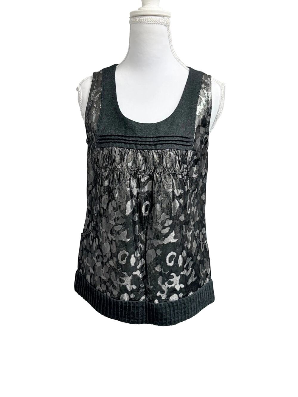 Tory Burch black sleeveless top